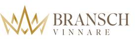 Logotyp i form av en guldkrona med texten BRANSCH VINNARE i versaler till höger.